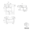 Wandwaschbecken PB2158 aus Mineralguss