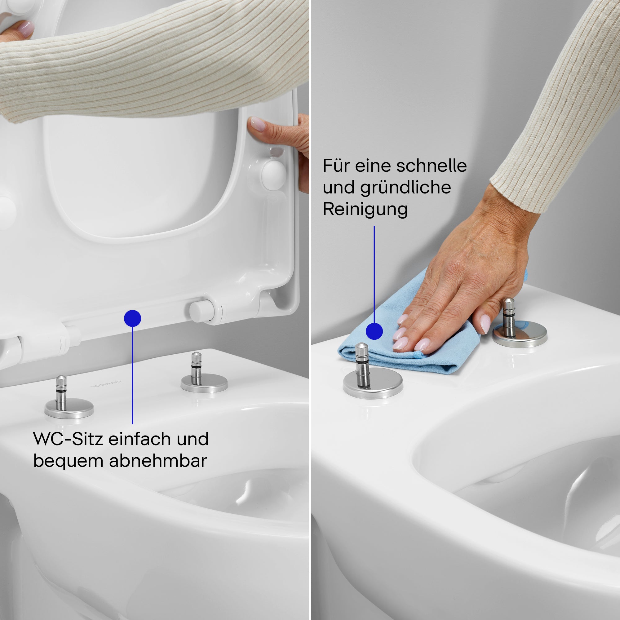 Duravit Univavo Universal WC-Sitz mit Absenkautomatik, oval