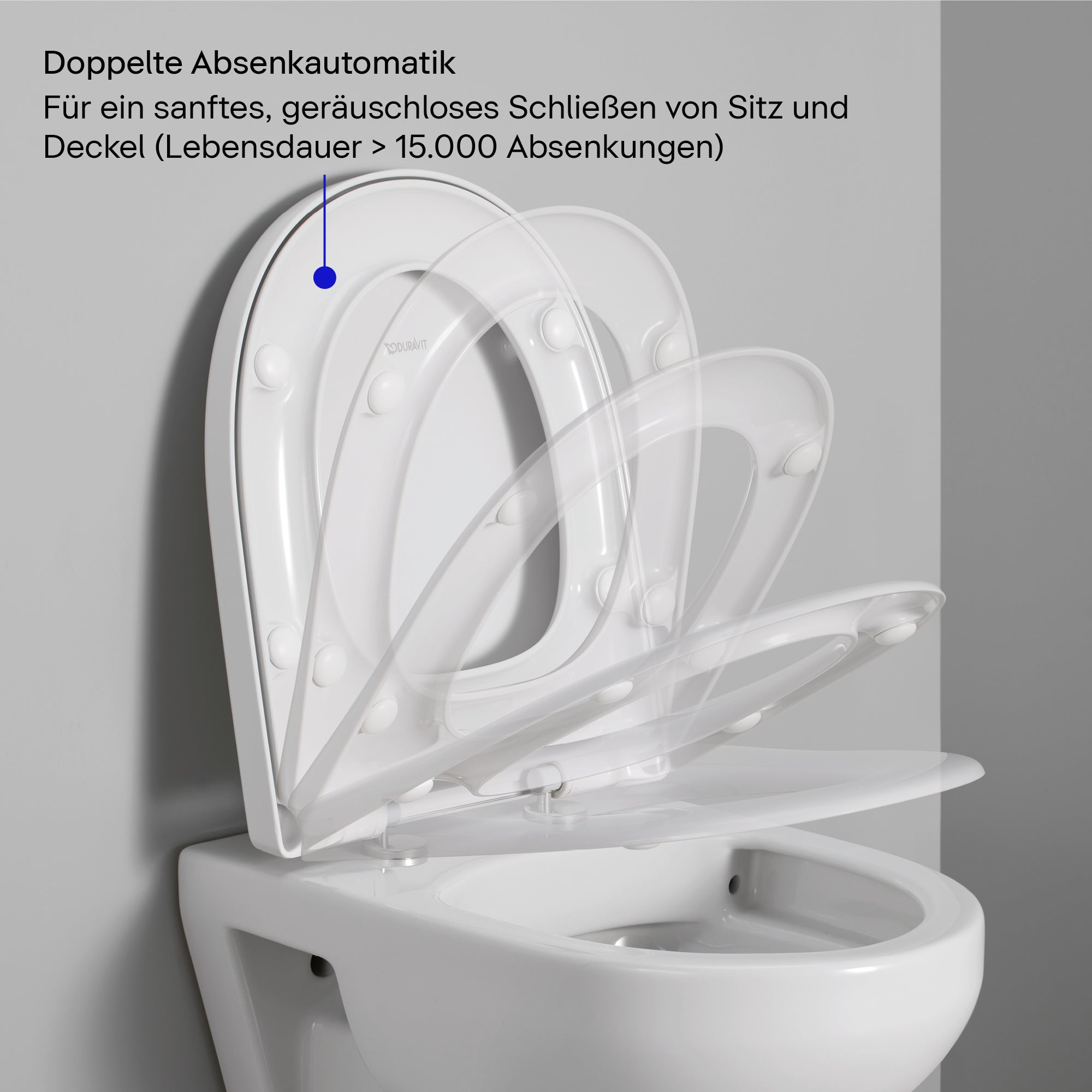 Duravit Univavo Universal WC-Sitz mit Absenkautomatik, oval