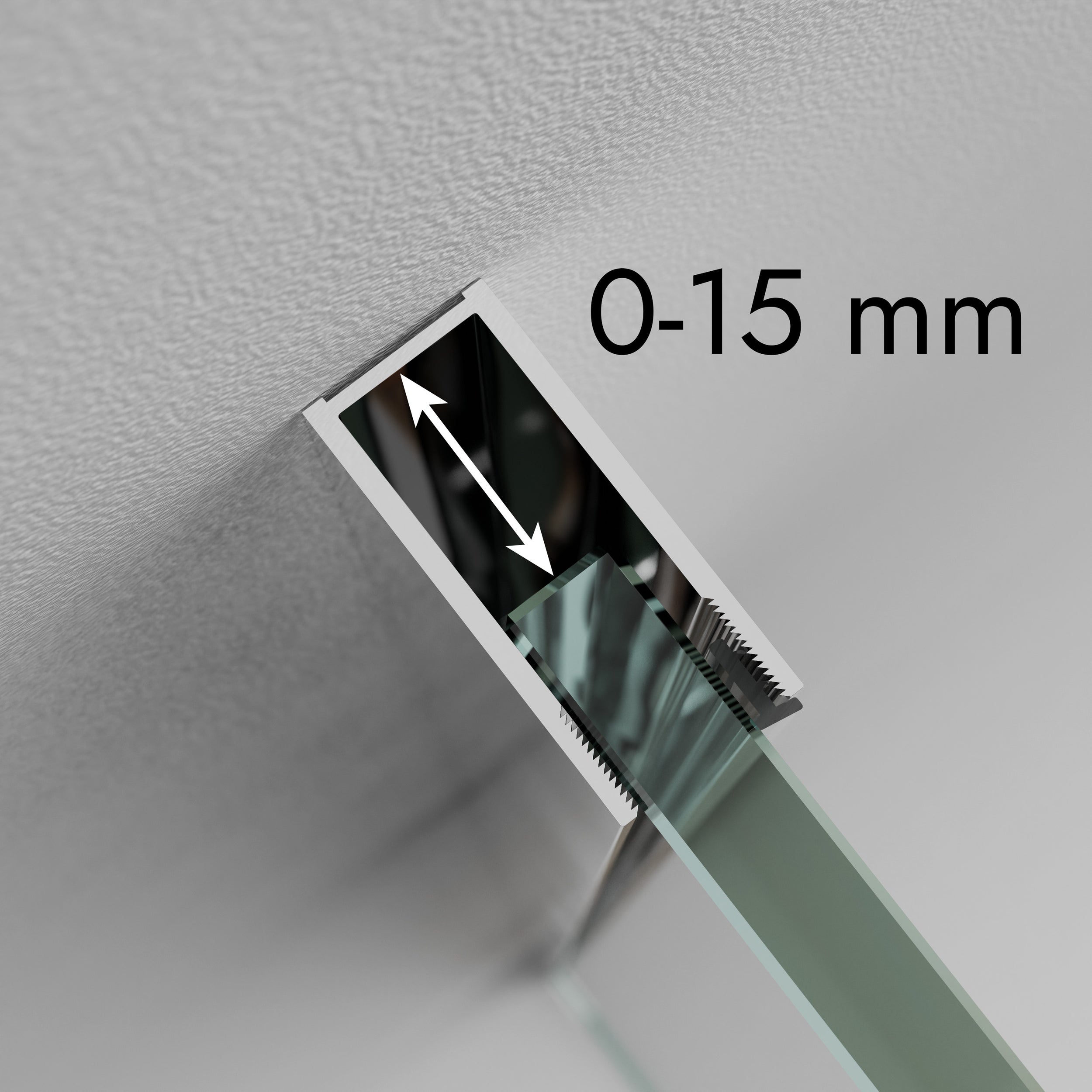 Duschabtrennung Walk-In Nano Echtglas EX101