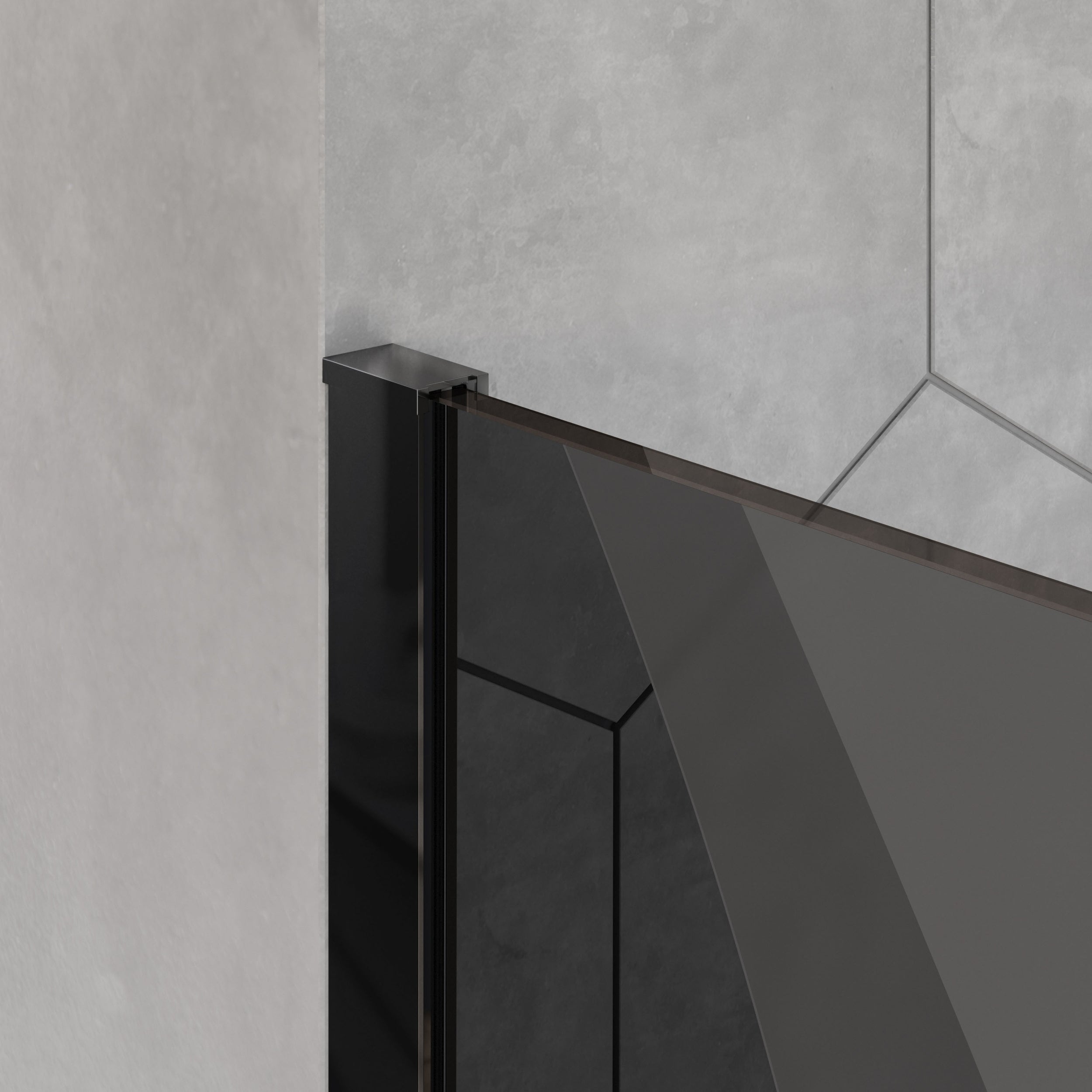 Duschabtrennung Walk-In Nano Echtglas EX101