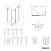Duschkabine Eckdusche DX403