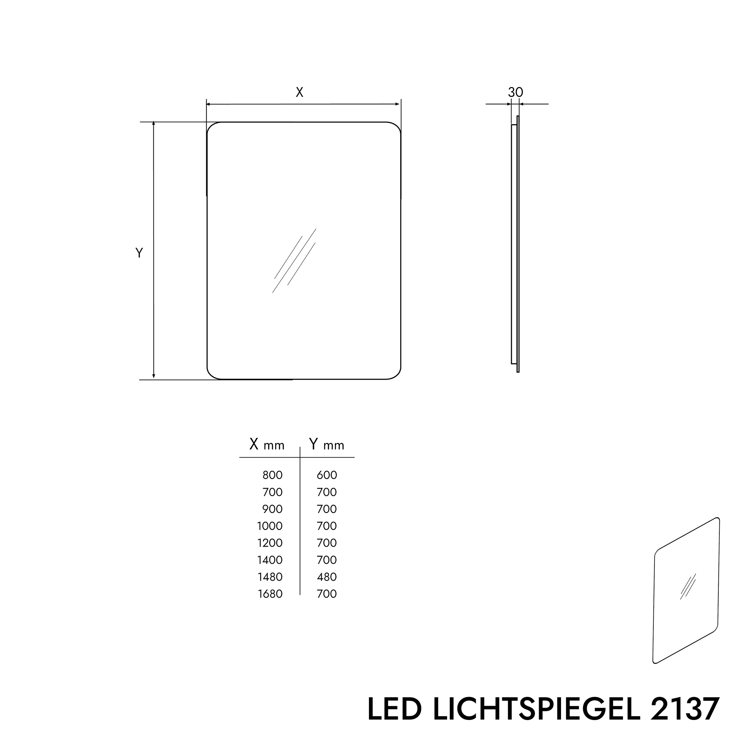 LED-Lichtspiegel 2137