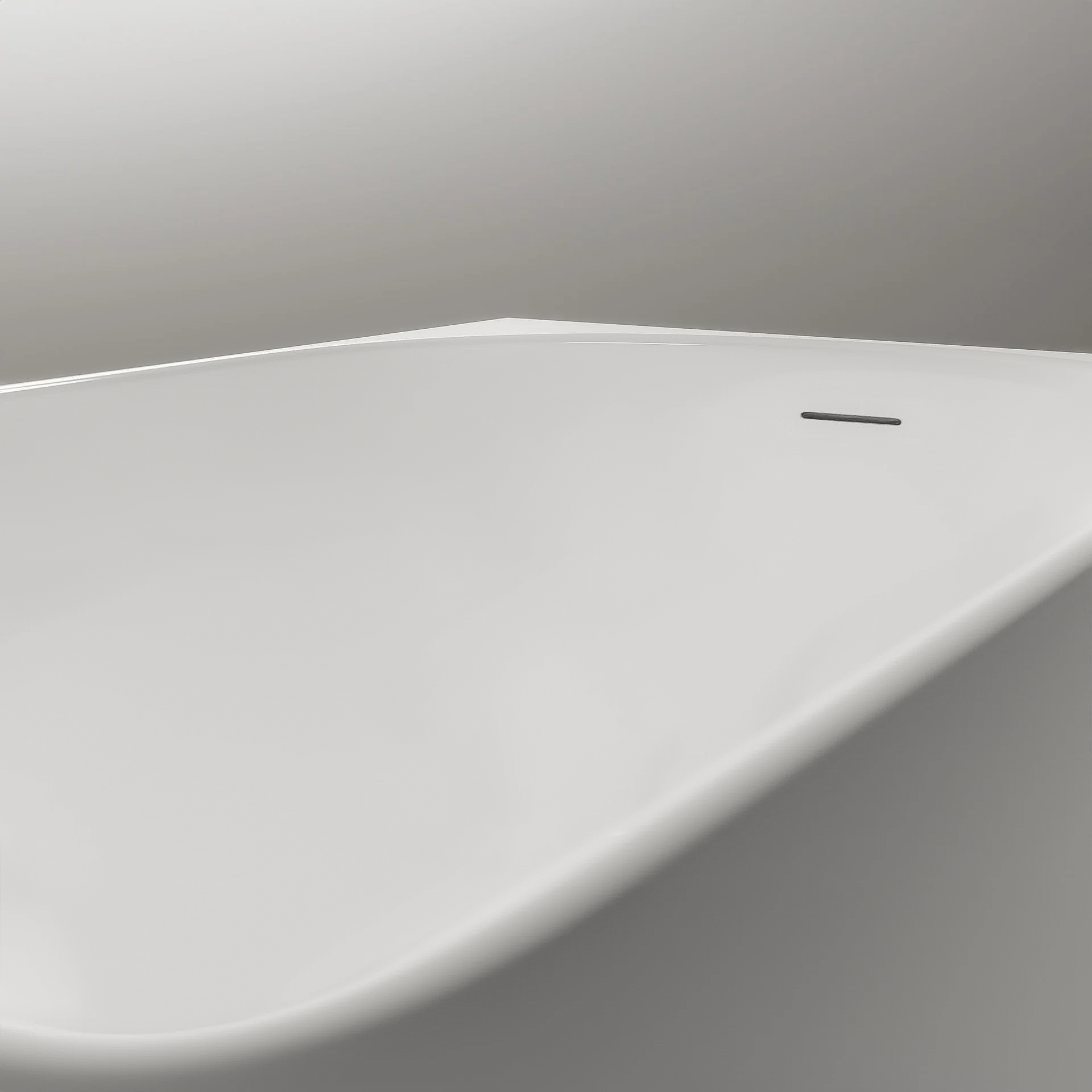 Halb freistehende Raumsparbadewanne NORA CORNER