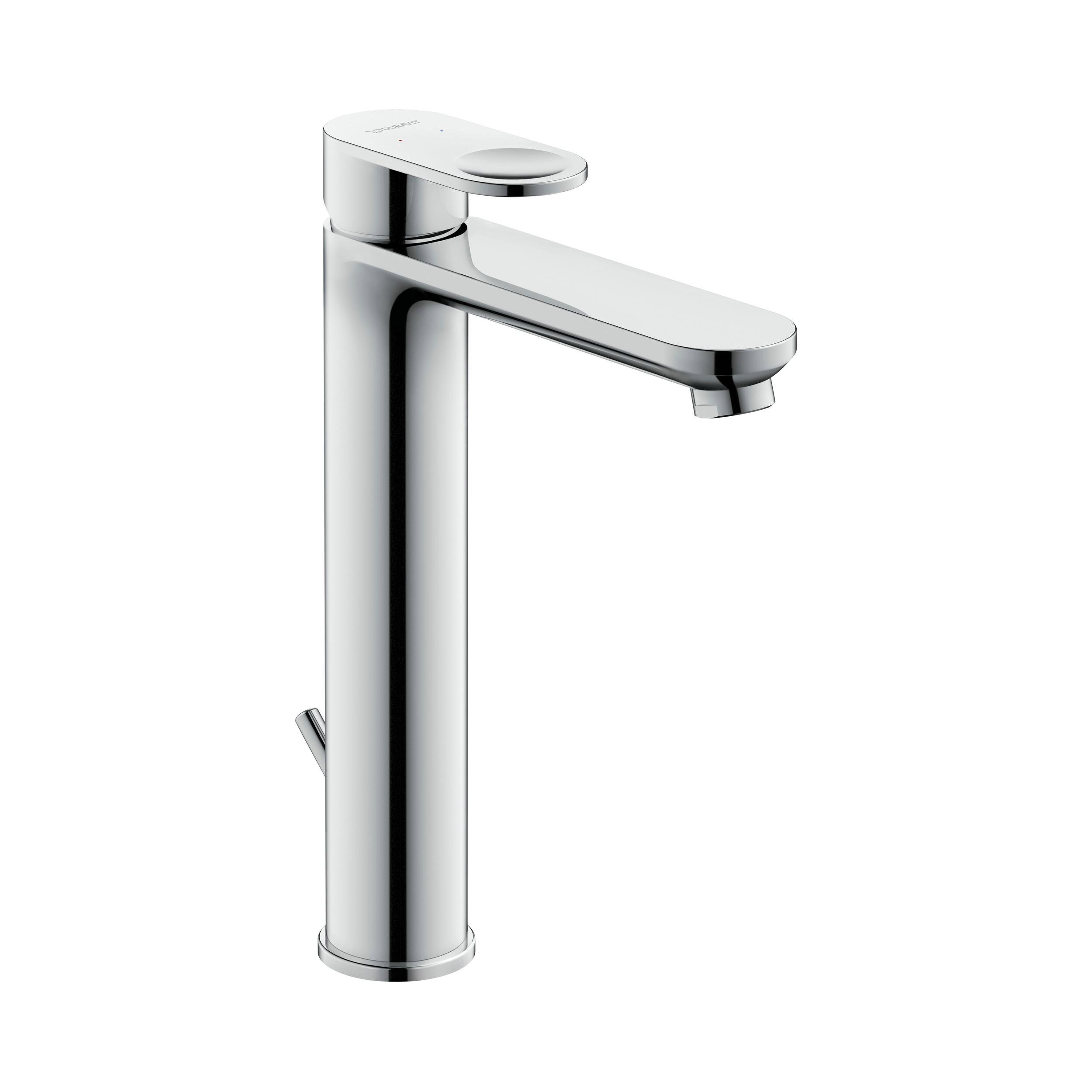 Duravit B.3 Waschtischarmatur, 27 cm (Größe L), Chrom - Ablaufgarnitur wählbar