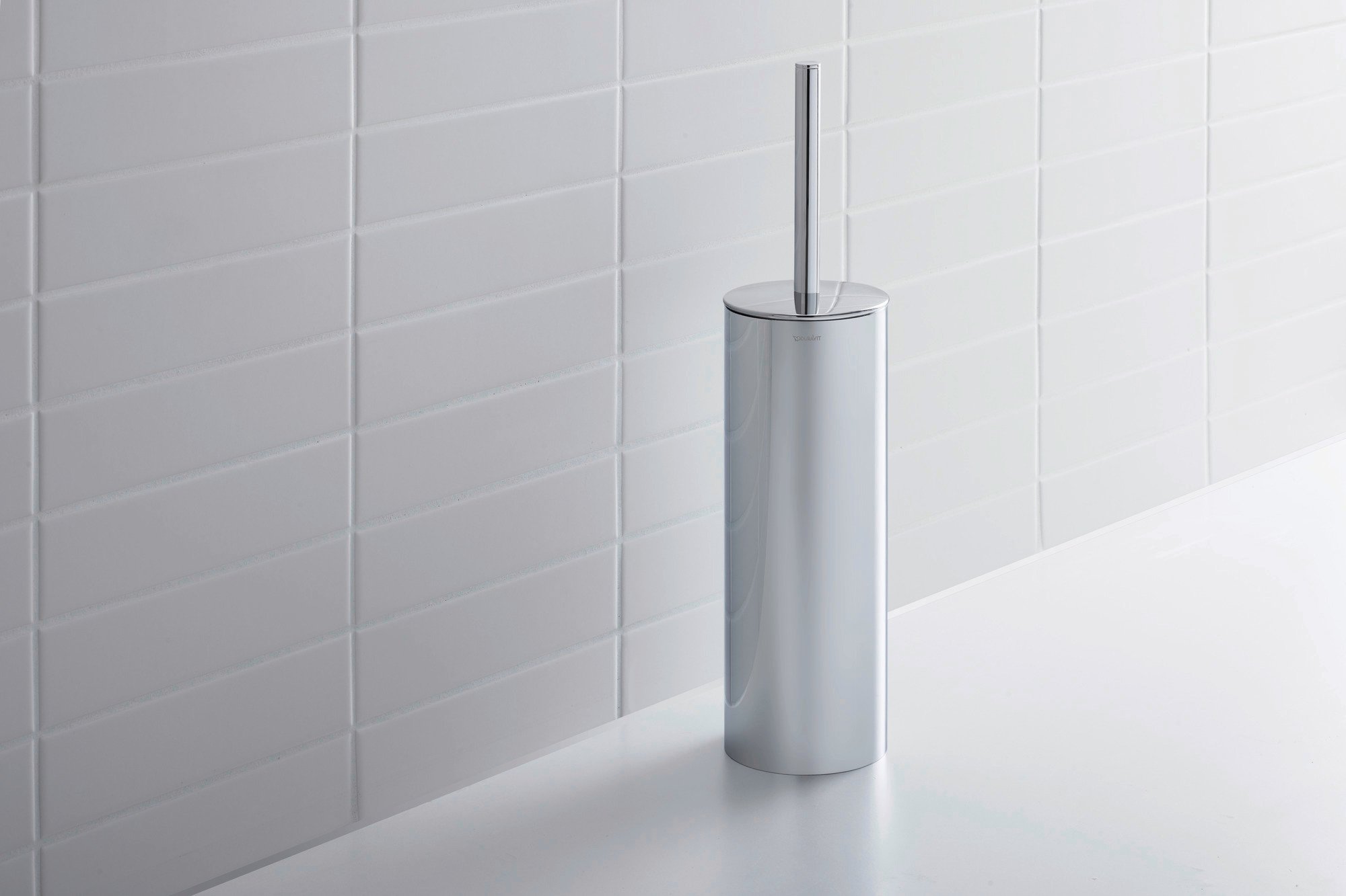 Duravit D-Code Bürstengarnitur, bodenstehend - Chrom