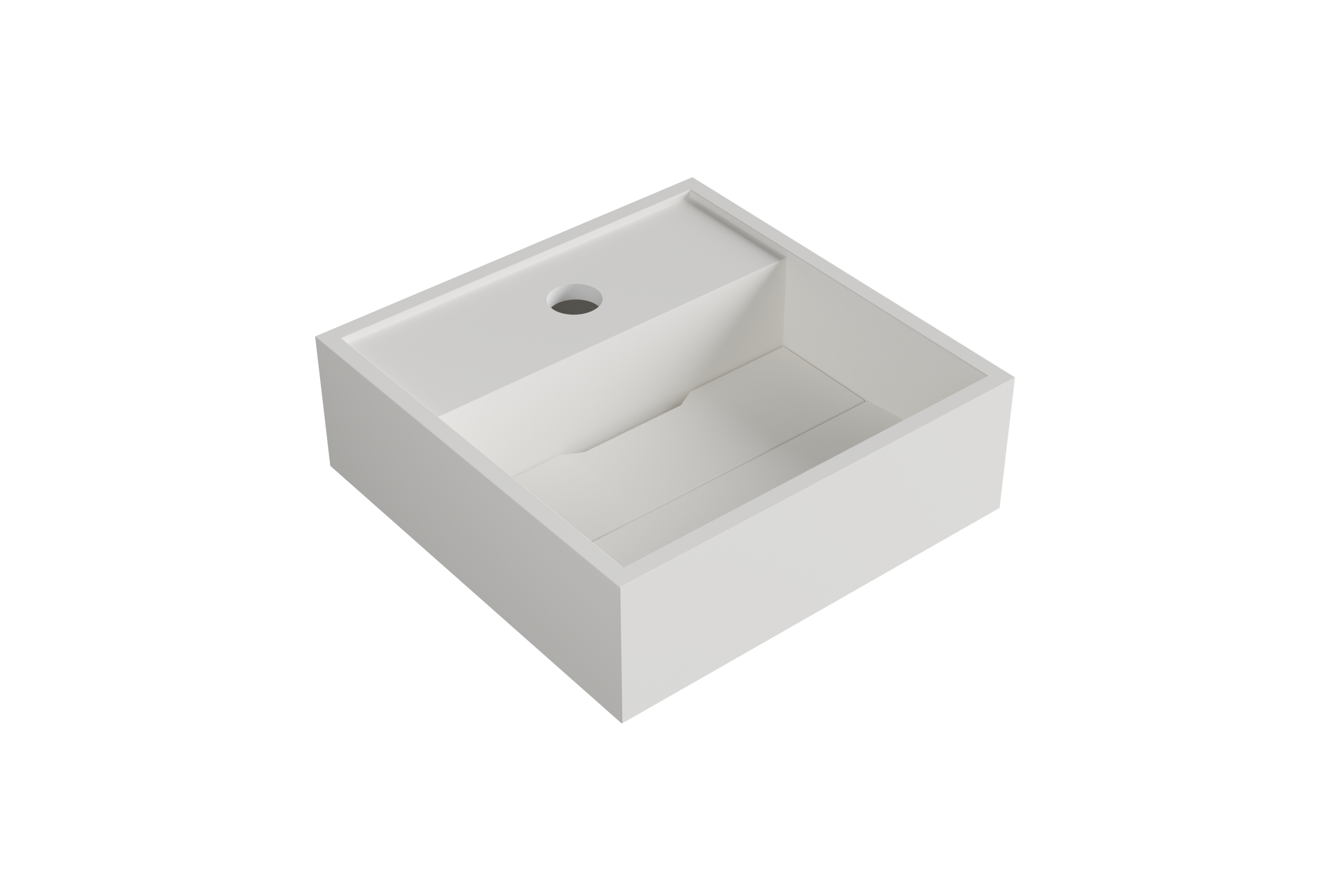 Aufsatzwaschbecken BA2027 aus Mineralguss - 30 x 30 x 10 cm - Farbe wählbar