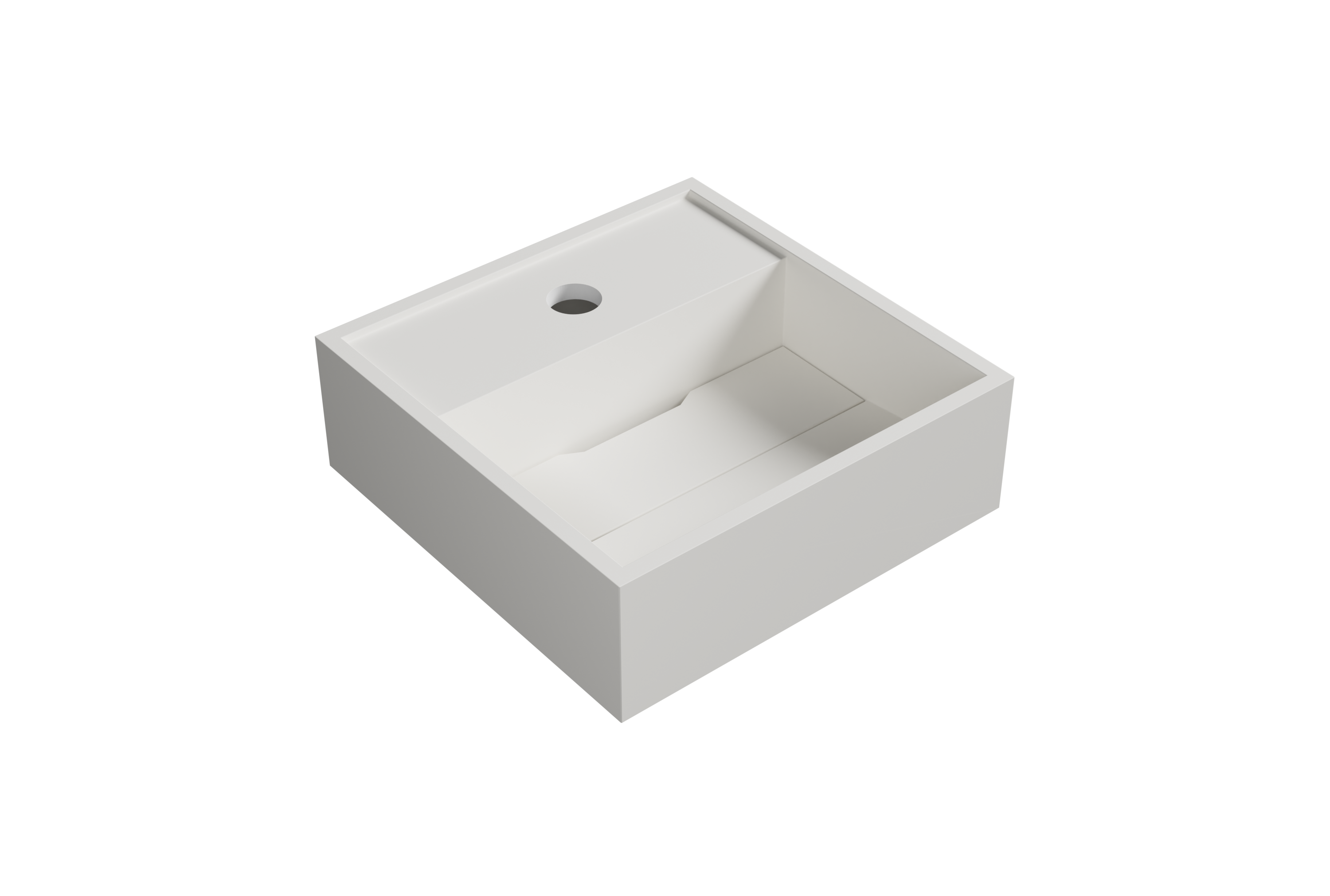 Wandwaschbecken BA2027W aus Mineralguss - 30 x 30 x 10 cm - Farbe wählbar