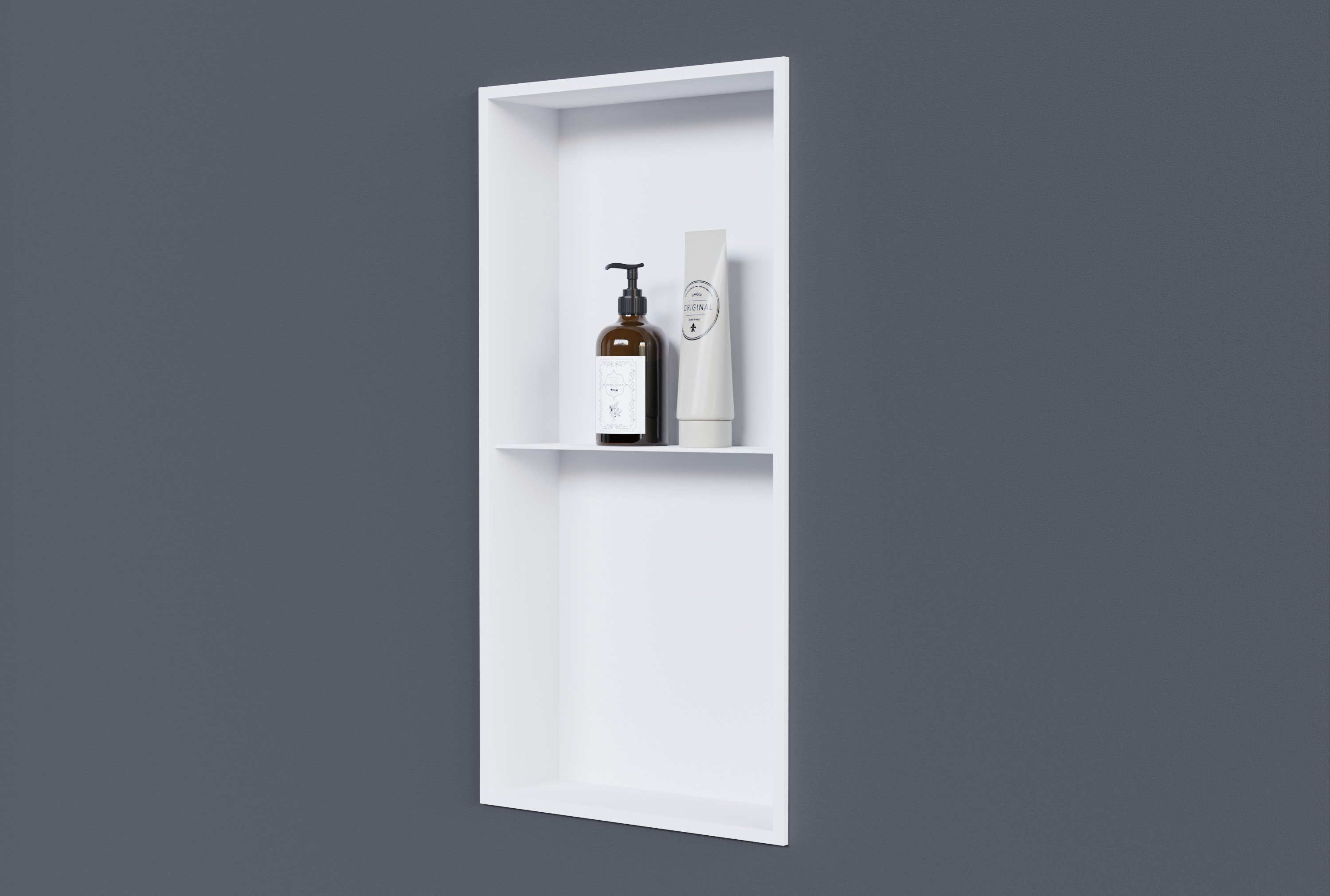 Wandnische aus Edelstahl NT306010X mit Ablagefach - 30 x 60 x 10 cm (B x H x T) - Farbe wählbar
