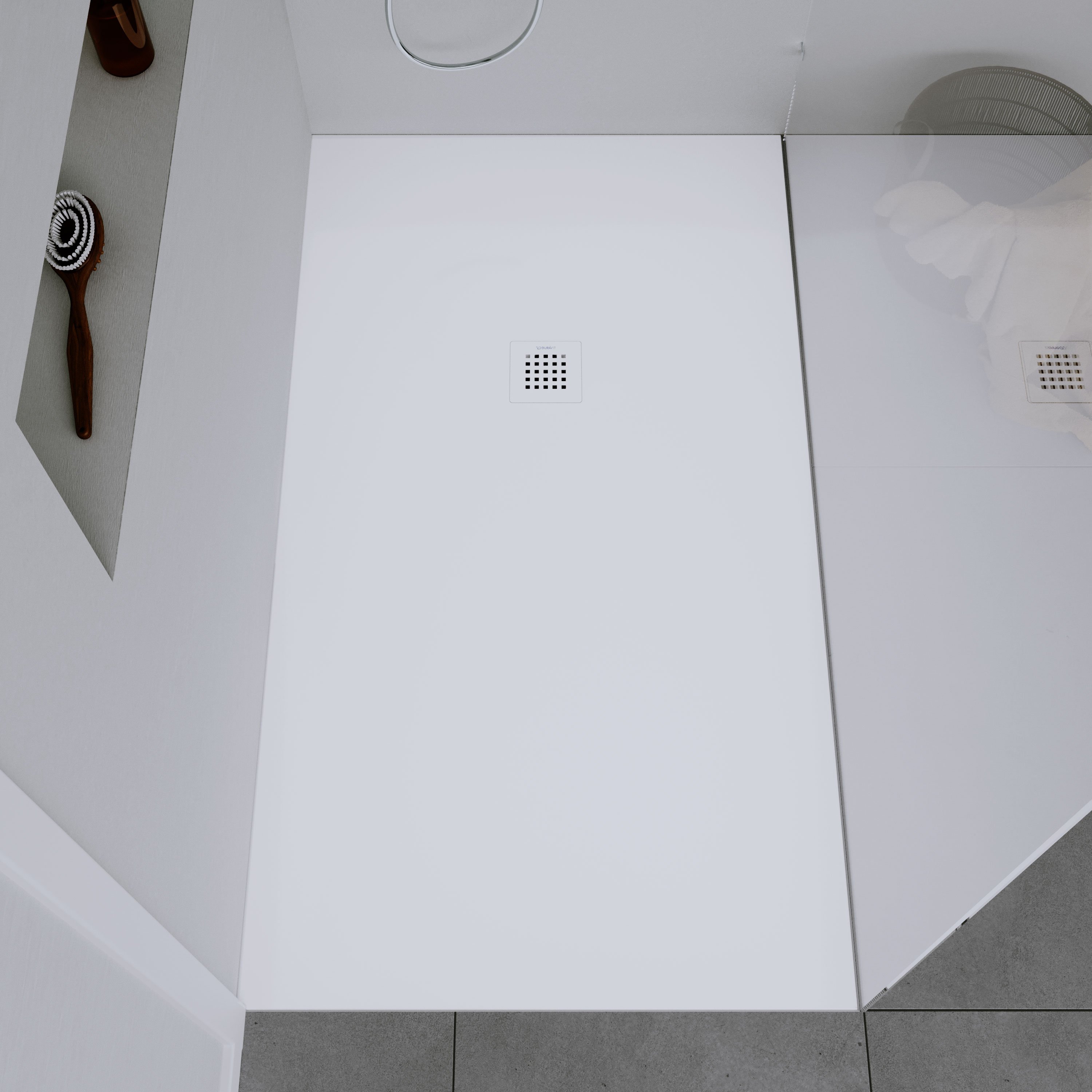 Duravit DuraBayas Duschwanne aus Mineralguss, 160cm – Farbe & Breite wählbar