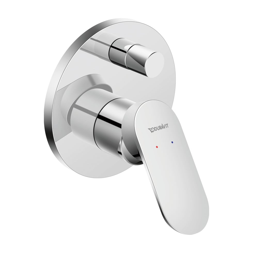 Duravit Wave Einhebelmischer Set Unterputz, 2 Verbraucher - Chrom hochglanz