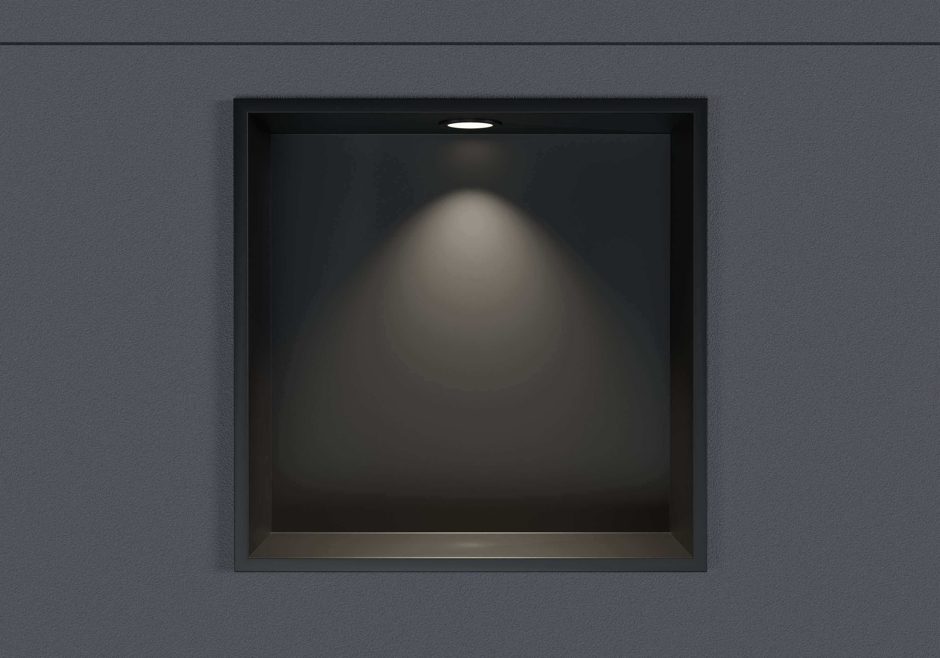 Wandnische aus Edelstahl NT203010X mit LED-Spot - 20 x 30 x 10 cm (H x B x T) - Farbe wählbar