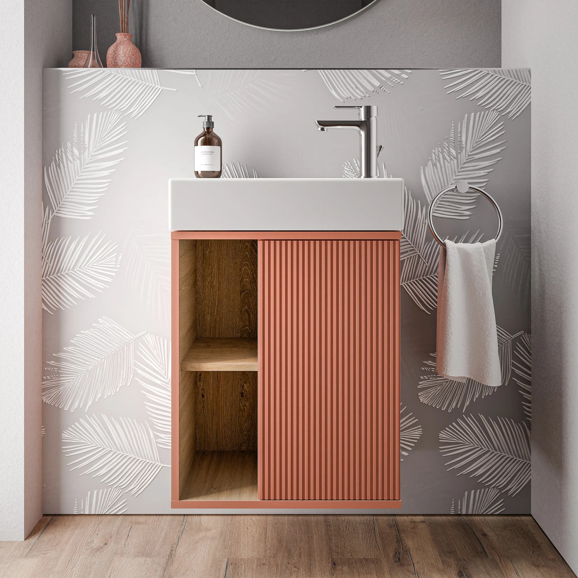 Duravit Waschbecken mit Waschtischunterschrank BELDIVO 50 cm - Türanschlag rechts - Farbe wählbar