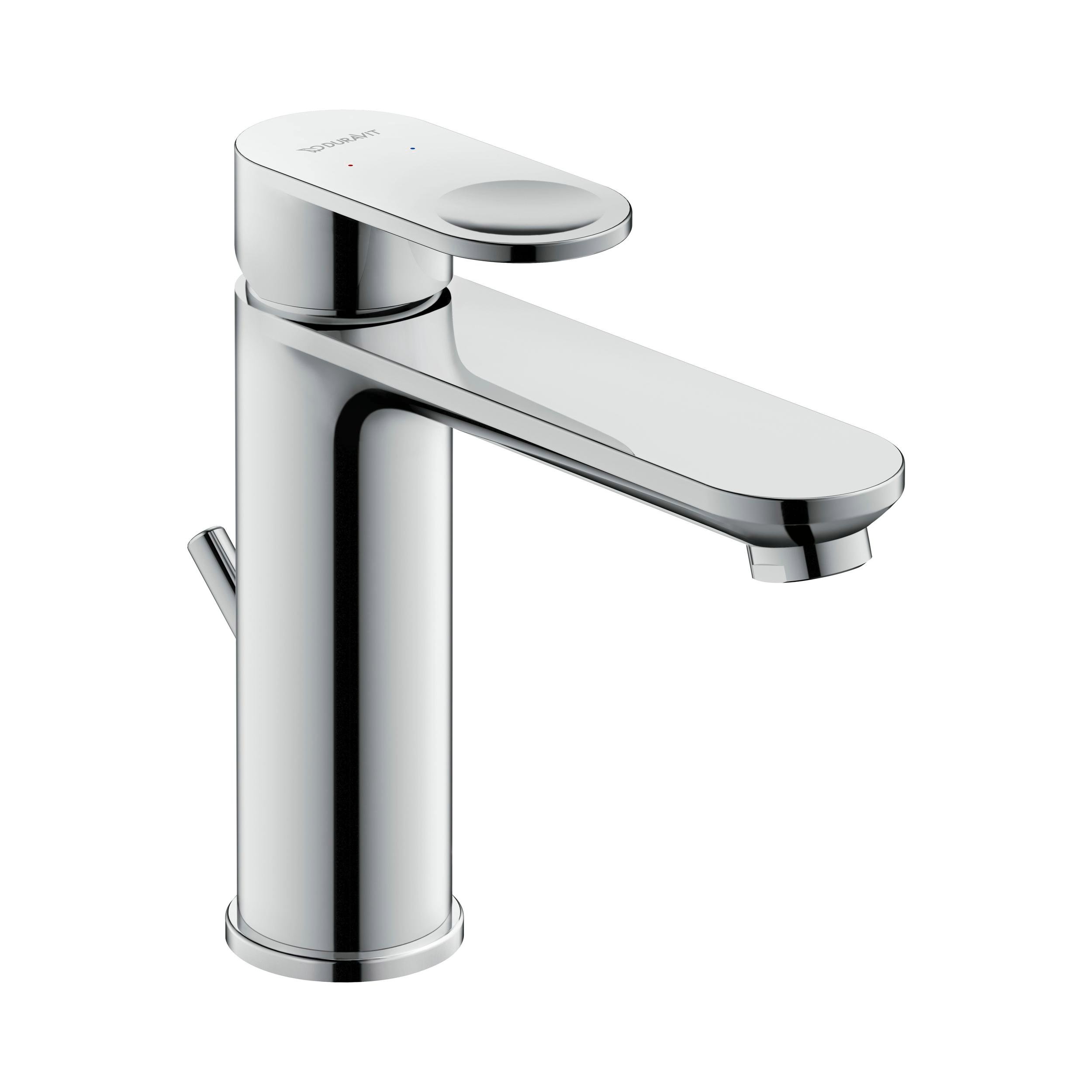Duravit B.3 Waschtischarmatur, 17,2 cm (Größe M), Chrom – Ablaufgarnitur wählbar