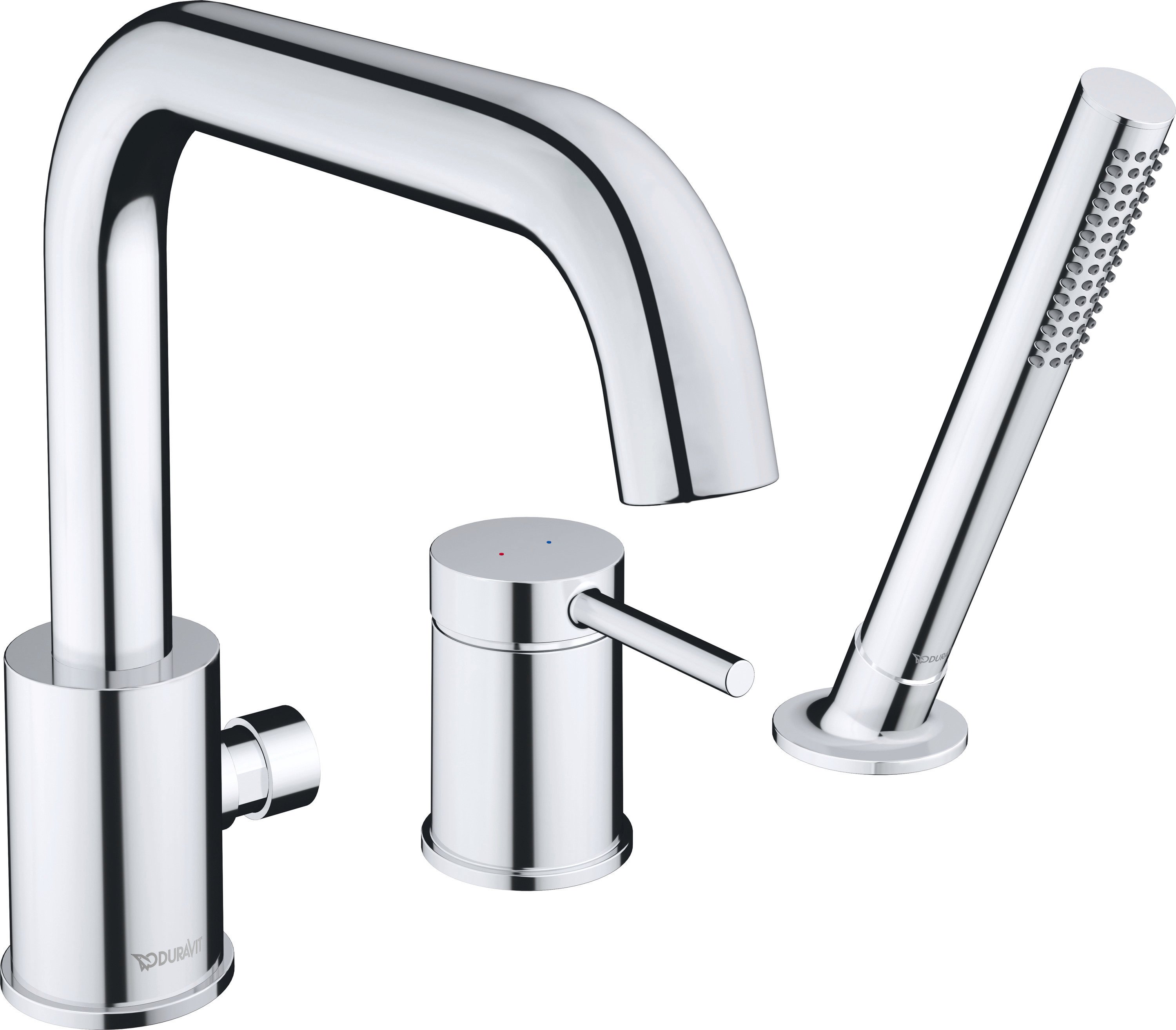 Duravit Circle 3-Loch Wannenarmatur Chrom Hochglanz