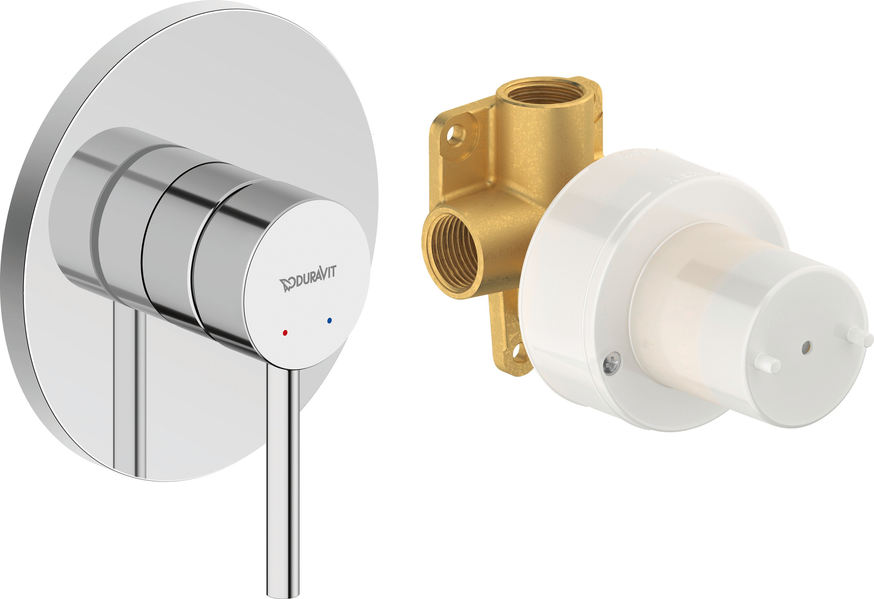 Duravit Circle Einhebelmischer Unterputz Set Chrom Hochglanz - 1 Verbraucher