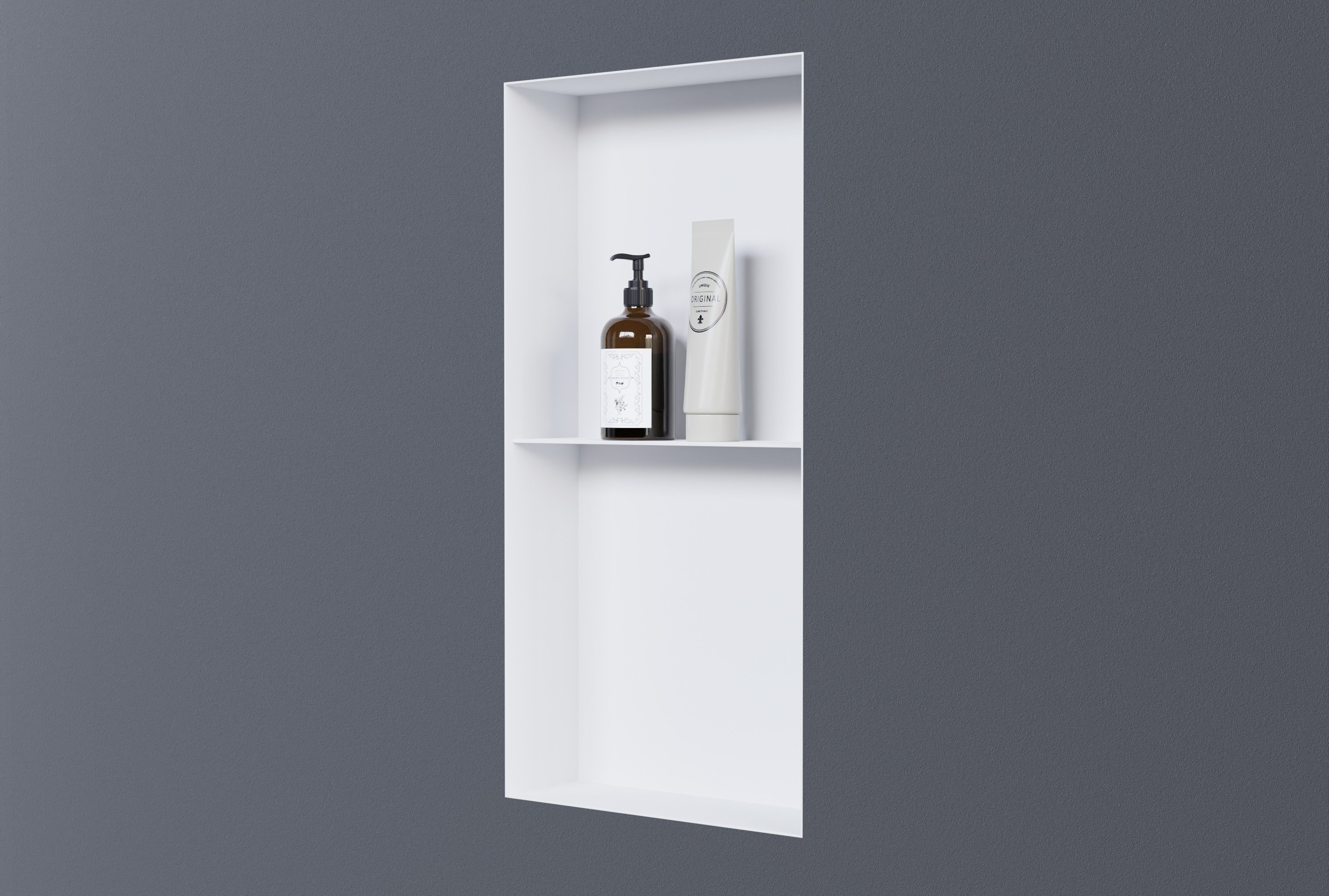 Wandnische aus Edelstahl NT306010X randlos mit Ablagefach - 30 x 60 x 10 cm (B x H x T) - Farbe wählbar