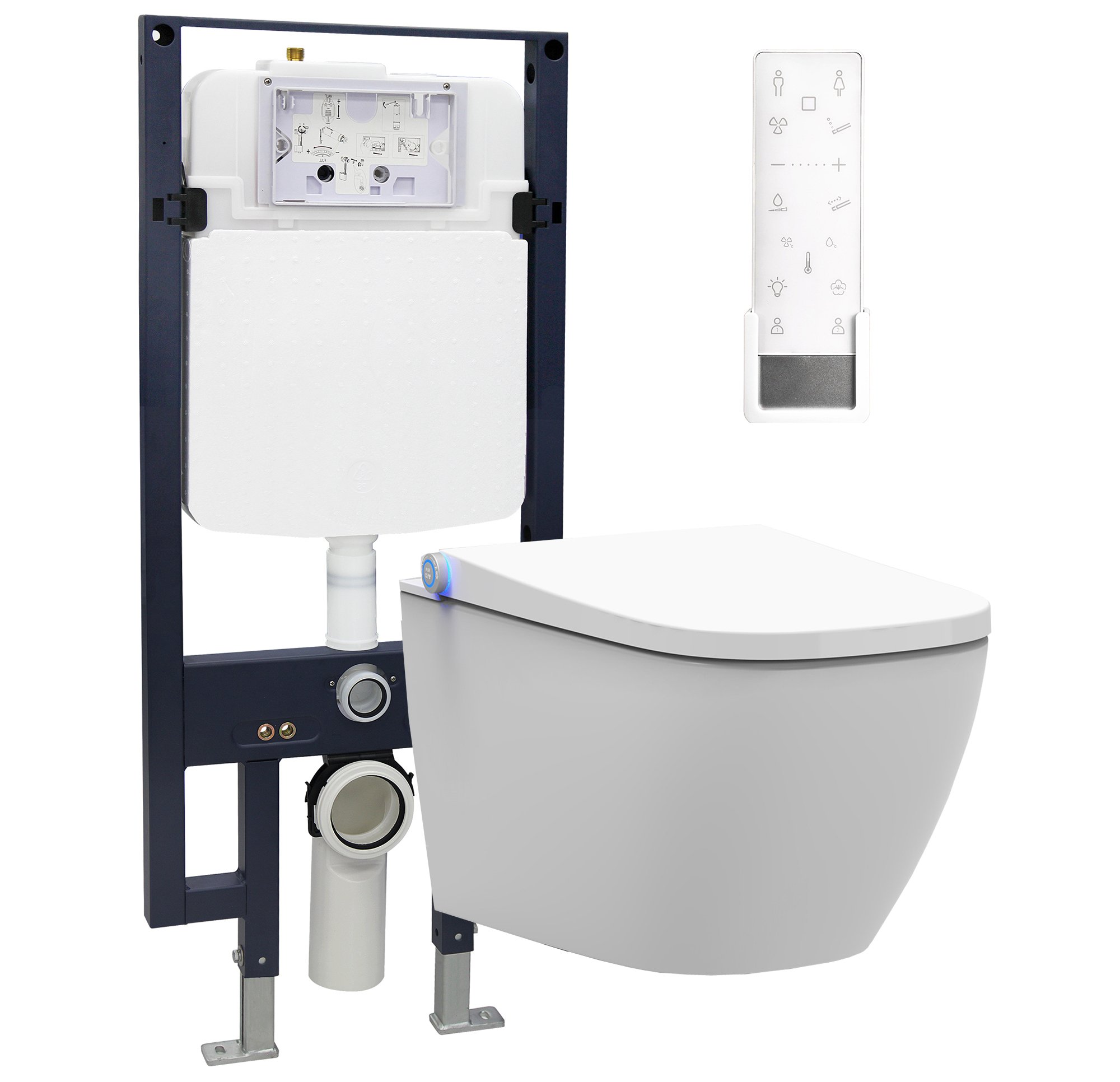 WC-Komplettpaket 28: DUSCH-WC PRO+ 1104 - Mit Soft-Close Sitz & Vorwandelement G3008
