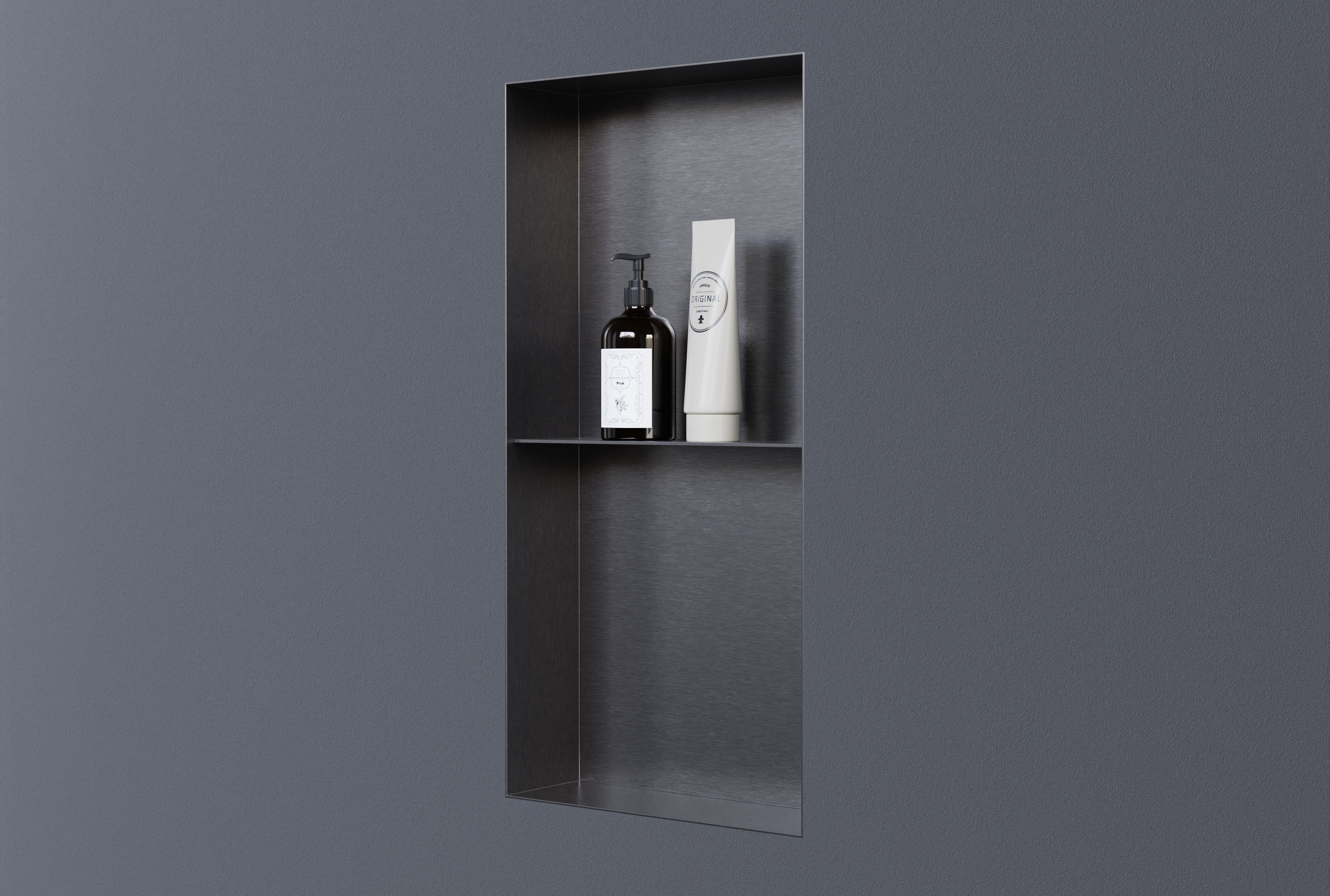 Wandnische aus Edelstahl NT306010X randlos mit Ablagefach - 30 x 60 x 10 cm (B x H x T) - Farbe wählbar