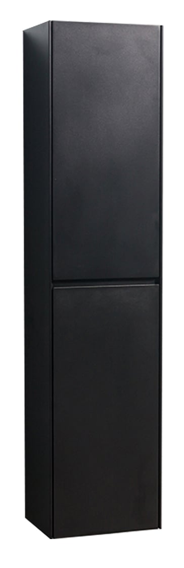 Seitenschrank EDGE - flexible Montage - 170 x 40 x 30 cm - Schwarz matt