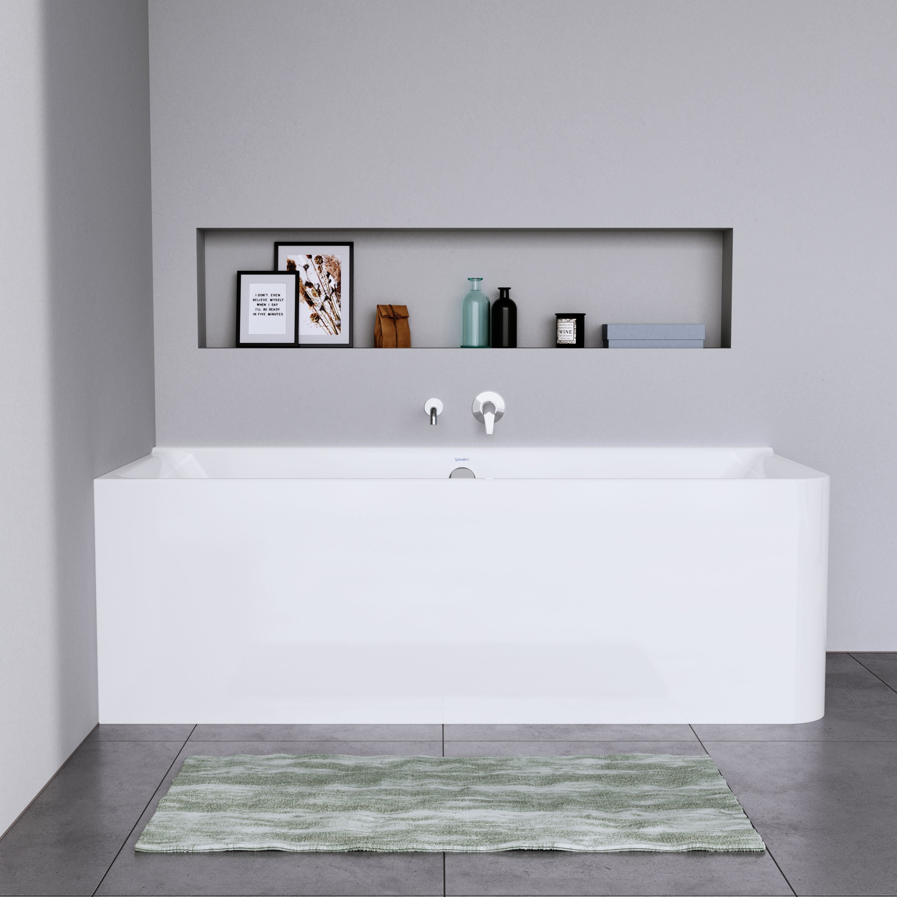 Duravit P3 Vorwand-Badewanne, Weiß, 180x80 cm – Eckversion wählbar