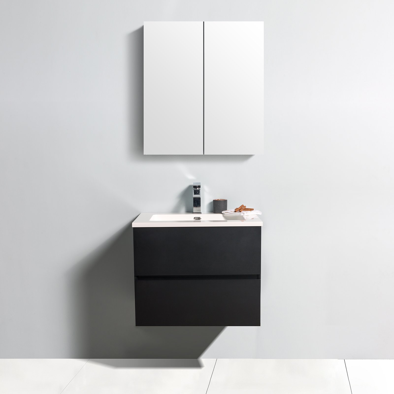 Badmöbel-Set EDGE 650 mit Waschbecken - Farbe wählbar