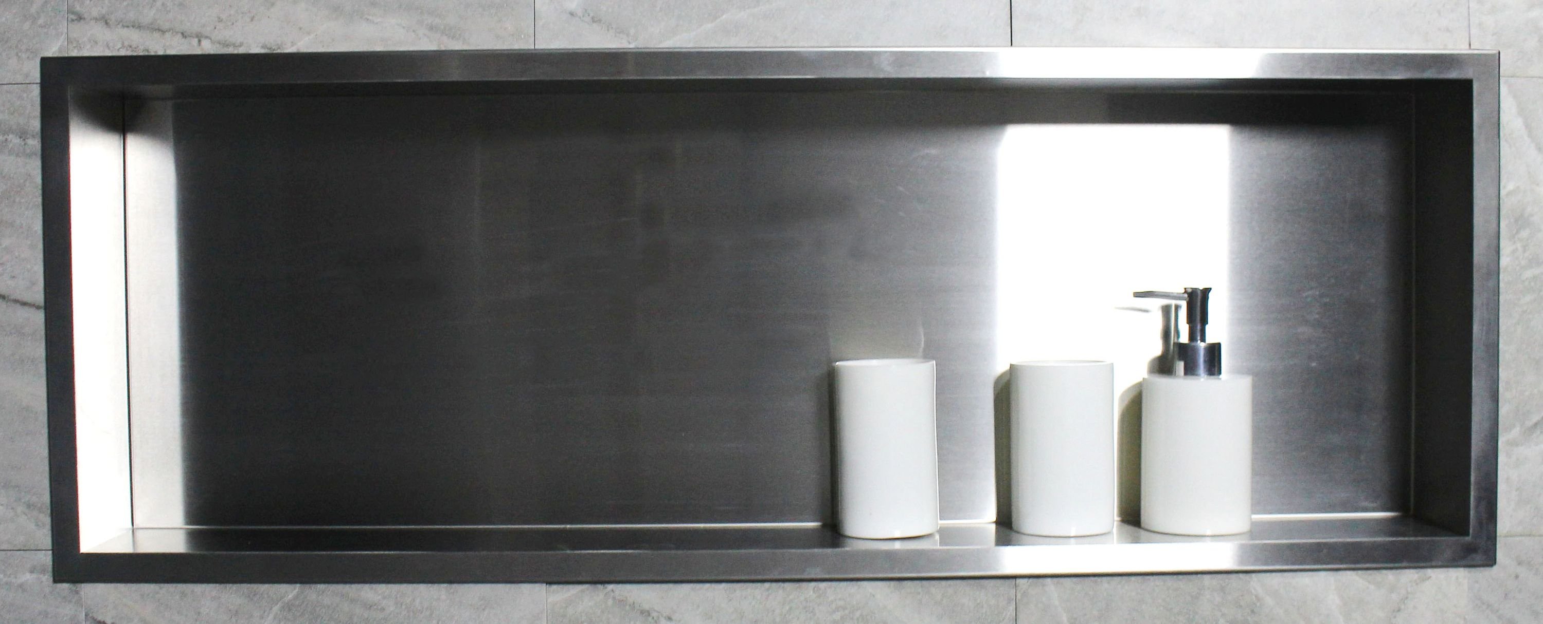 Wandnische aus Edelstahl BS903010 - 90 x 30 x 10 cm - Farbe wählbar