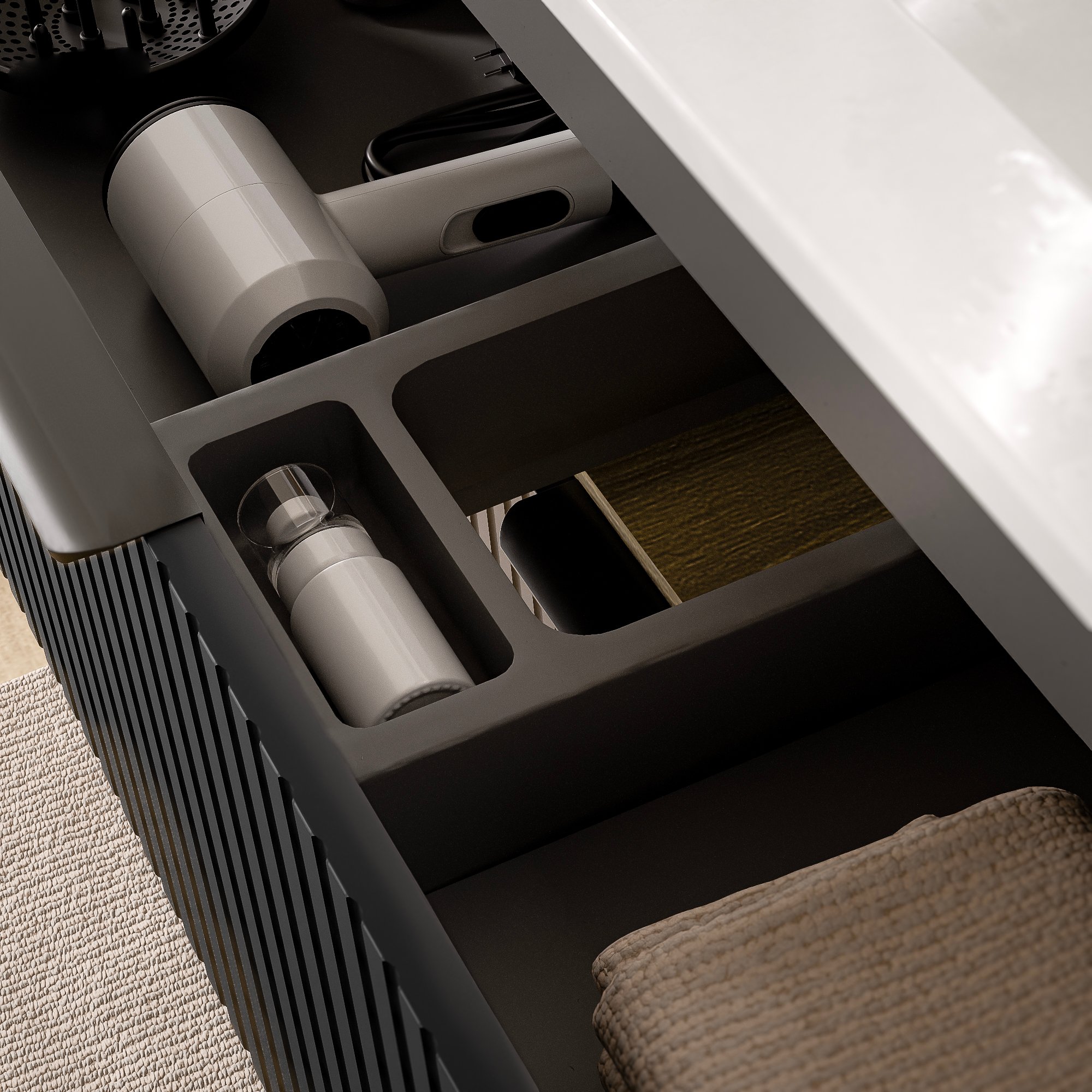 Waschtischunterschrank TIM 60 cm für Aufsatzwaschbecken - Farbe wählbar 170253,170254,170255,170256,170257,170273,170274,170275,170276,170277