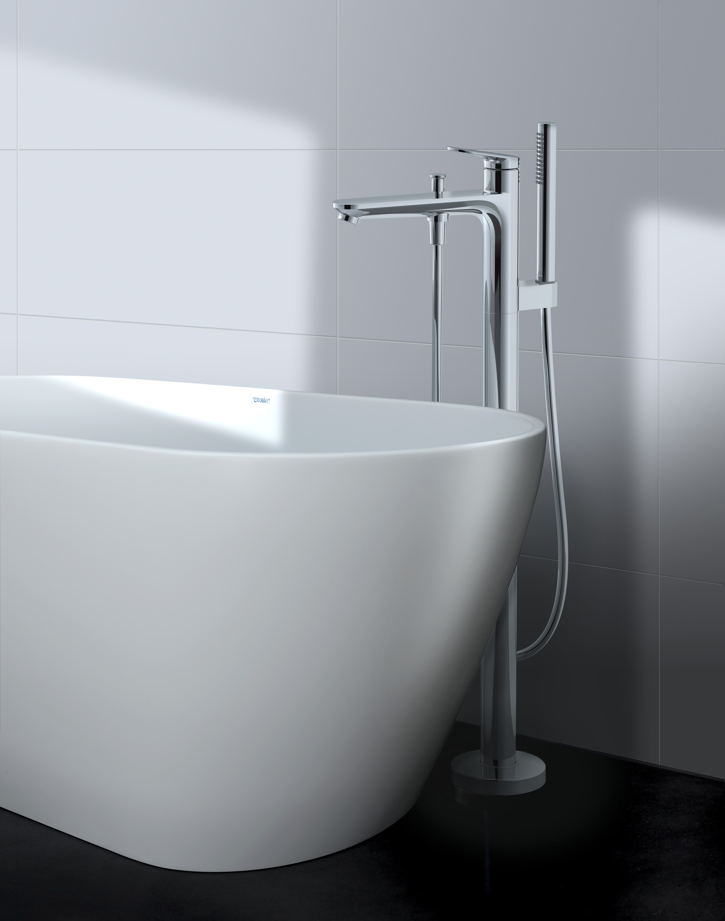 Duravit Wave Einhebel-Wannenmischer bodenstehend - Farbe wählbar