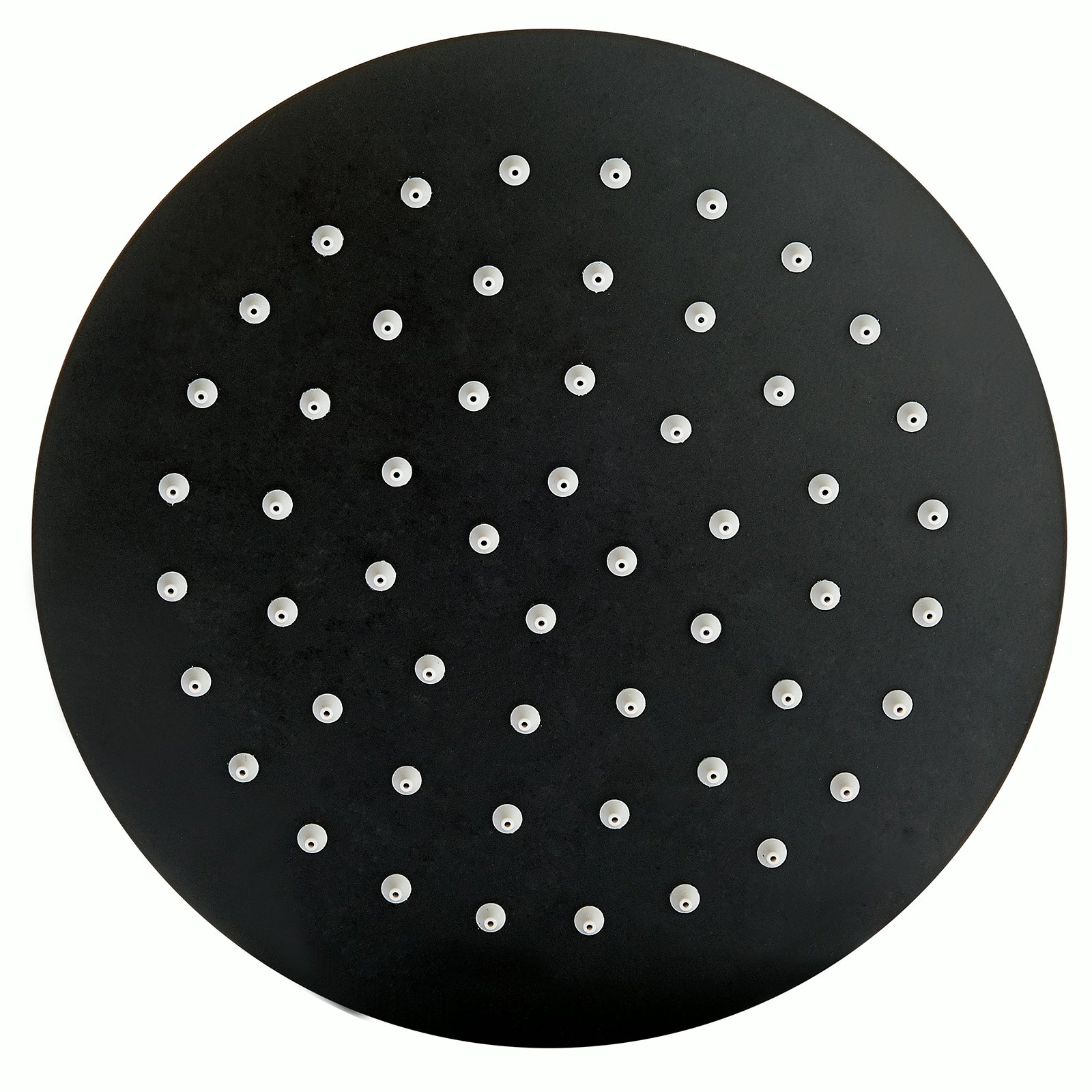 Regendusche Edelstahl-Duschkopf DPG2025 superflach in Schwarz - 20 cm rund