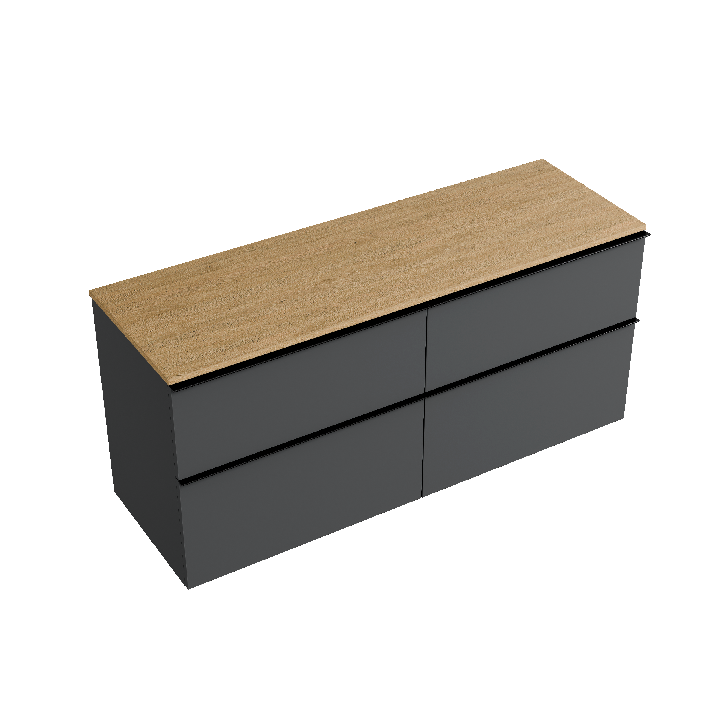 Badmöbel Unterschrank LAVOA 120 cm für Aufsatzwaschbecken - Farbe wählbar 166980,166983,166986
