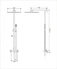 Duschsäule 8921B Basic mit SEDAL-Thermostat