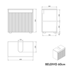 Waschtischunterschrank bodenstehend BELDIVO 60 cm