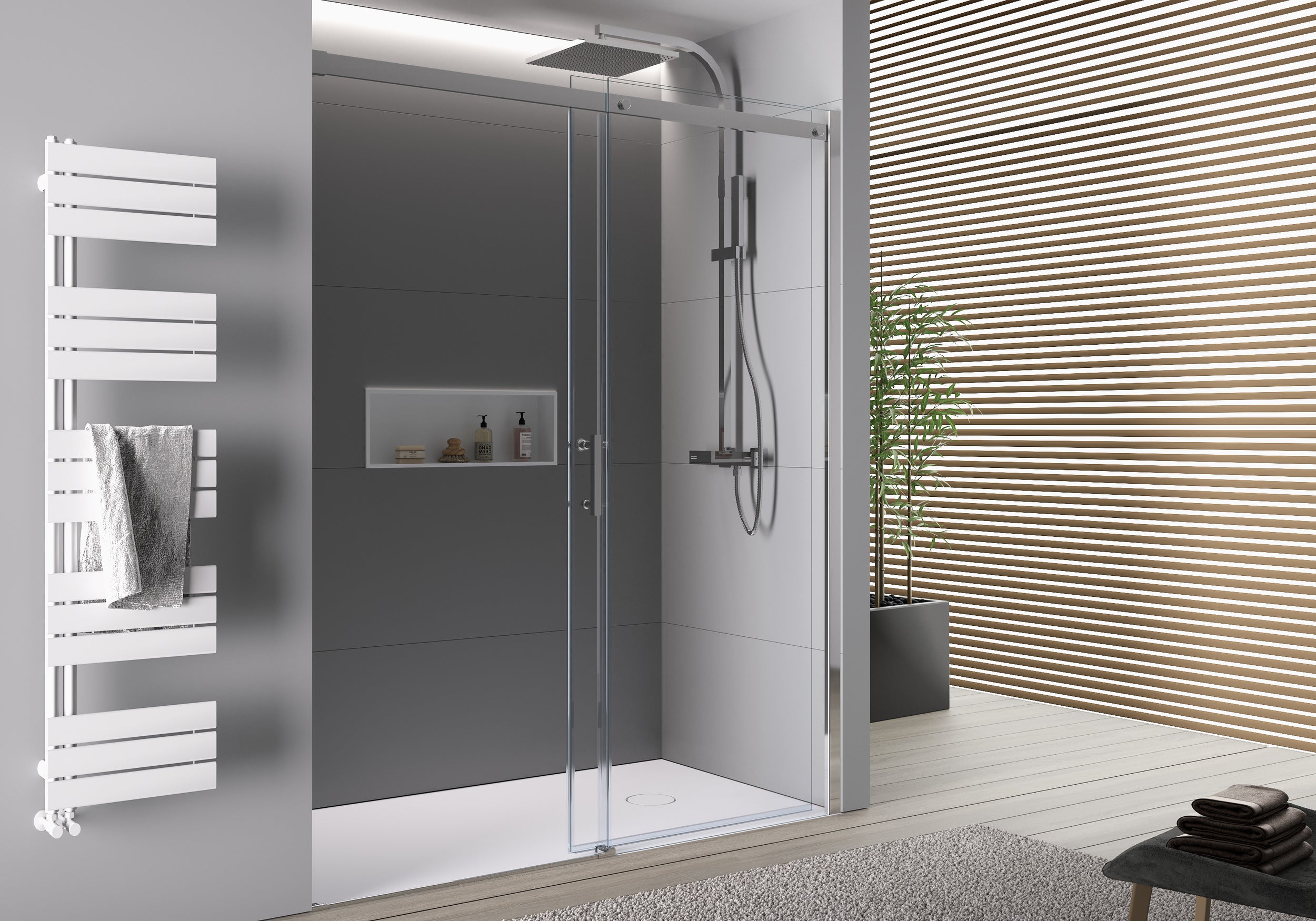 Nischendusche mit Schiebetür DX806A FLEX