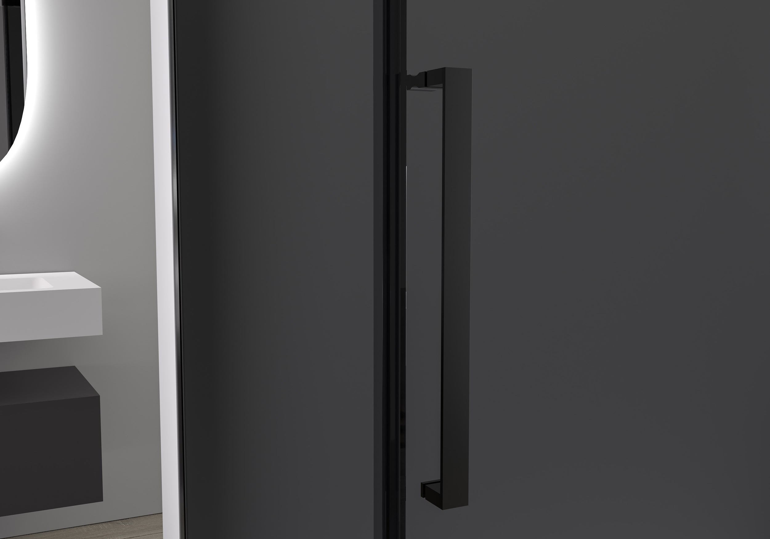 Eckdusche mit Schiebetür Soft-Close DX906 FLEX