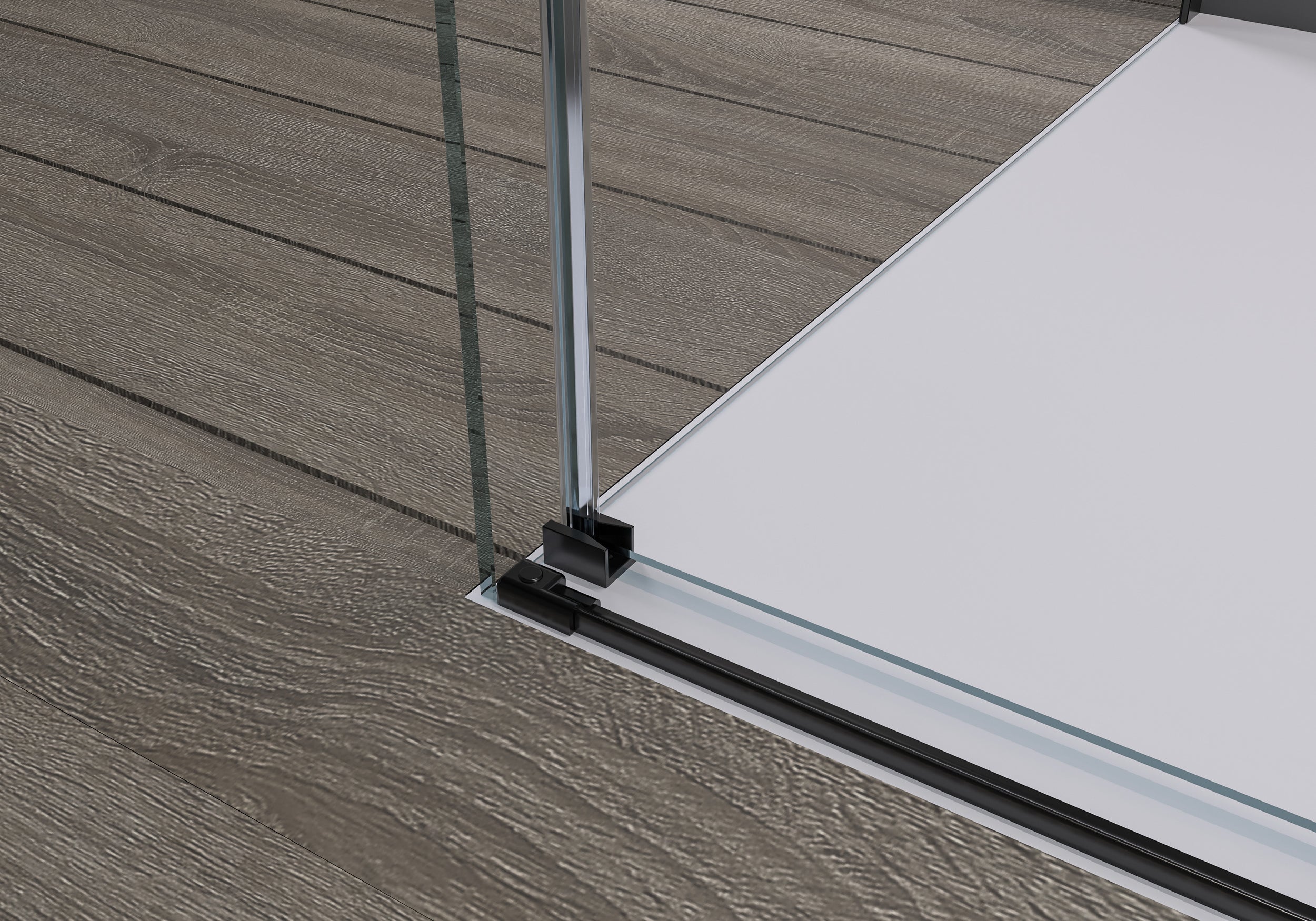 Eckdusche mit Schiebetür Soft-Close DX906 FLEX