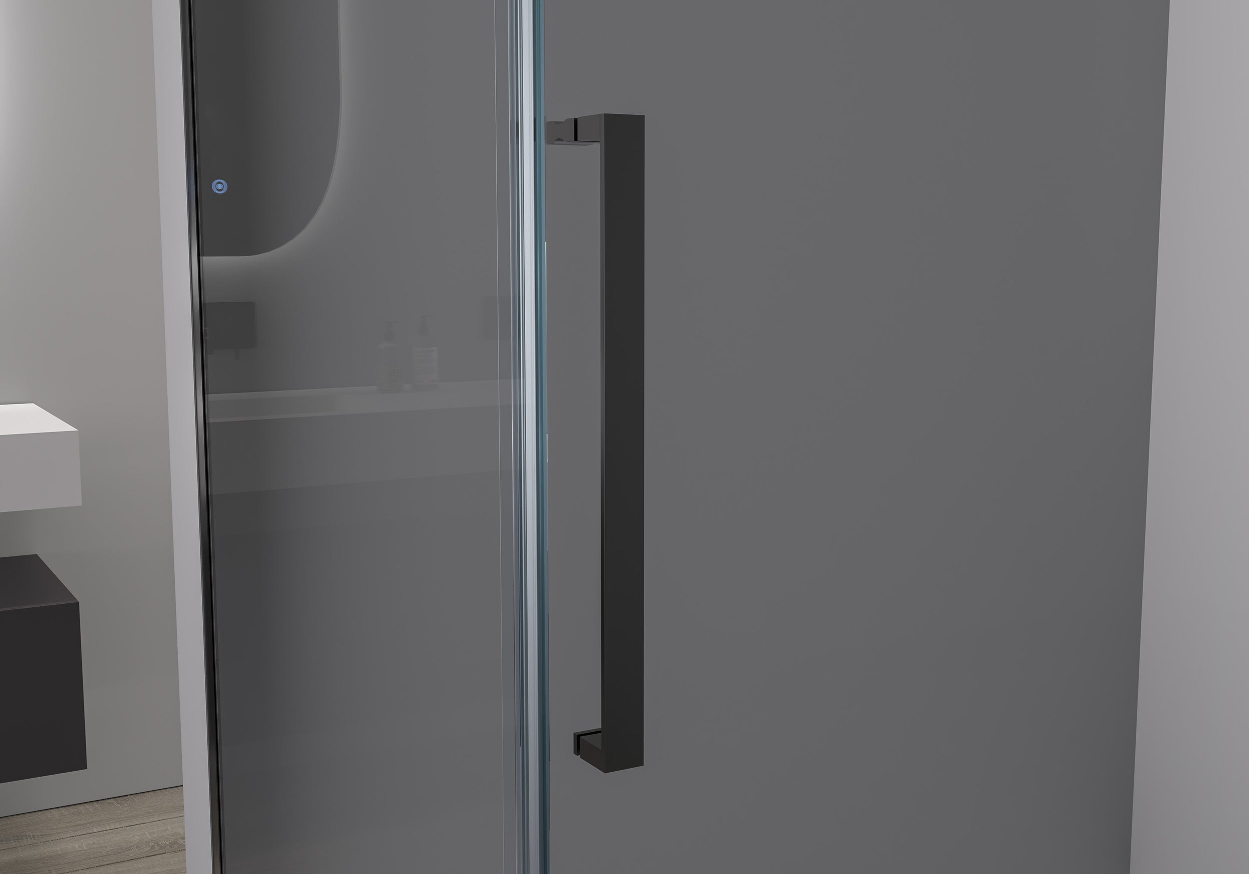 Eckdusche mit Schiebetür Soft-Close DX906 FLEX