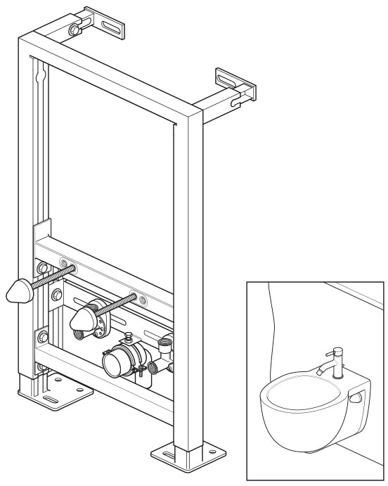 BERNSTEIN Bidet-Vorwandelement Montageelement G30013A