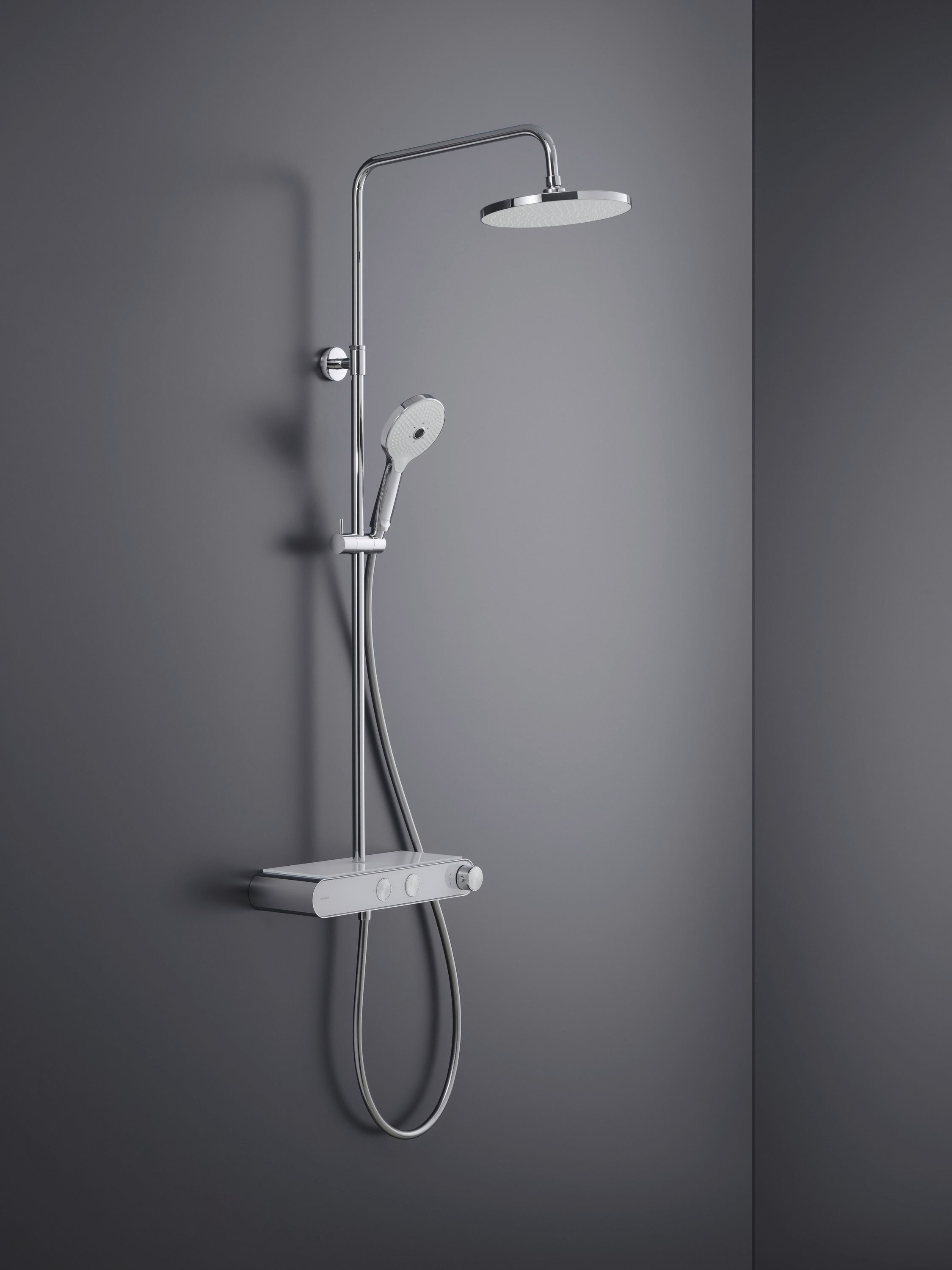 Duravit Shower System mit Thermostat und Glasablage