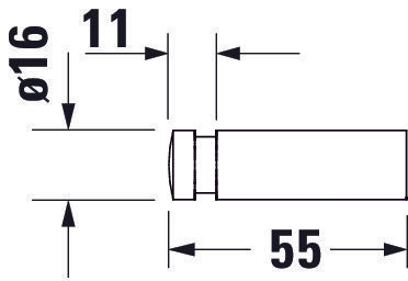 Duravit D-Code Handtuchhaken