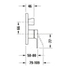 Duravit B.3 Unterputz Brausearmatur mit Umstellventil