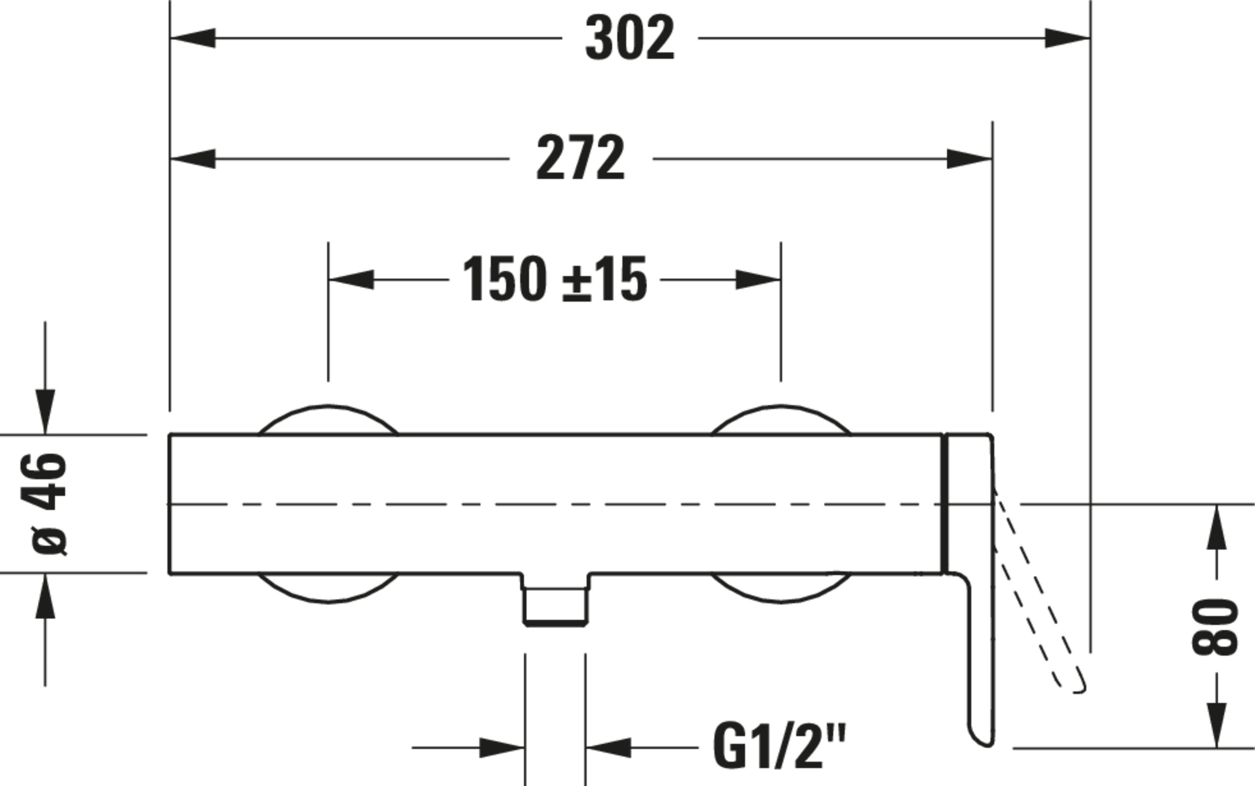 Duravit C.1 Einhebel-Brausemischer Aufputz