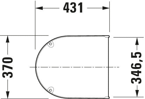 Duravit Universal-WC-Sitz mit Absenkautomatik für Starck 3