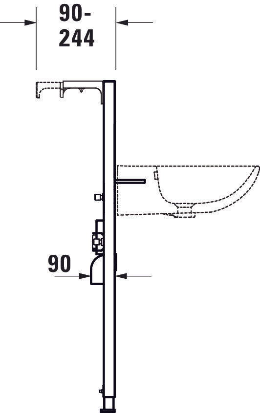 DuraSystem Waschtisch-Element, Standard