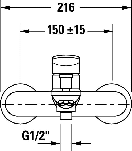 Duravit Wave Einhebel-Wannenmischer