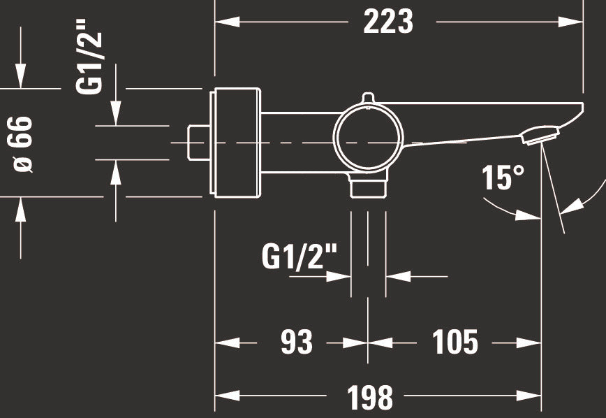 Duravit Wave Wannenarmatur mit Thermostat