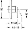 Duravit Manhattan Einhebel-Brausemischer Unterputz