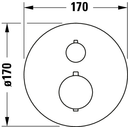 Duravit Thermostat Unterputz
