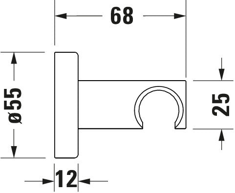Duravit Universal Brausehalter