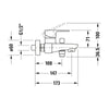 Duravit B.3 Wannenarmatur, Aufputz